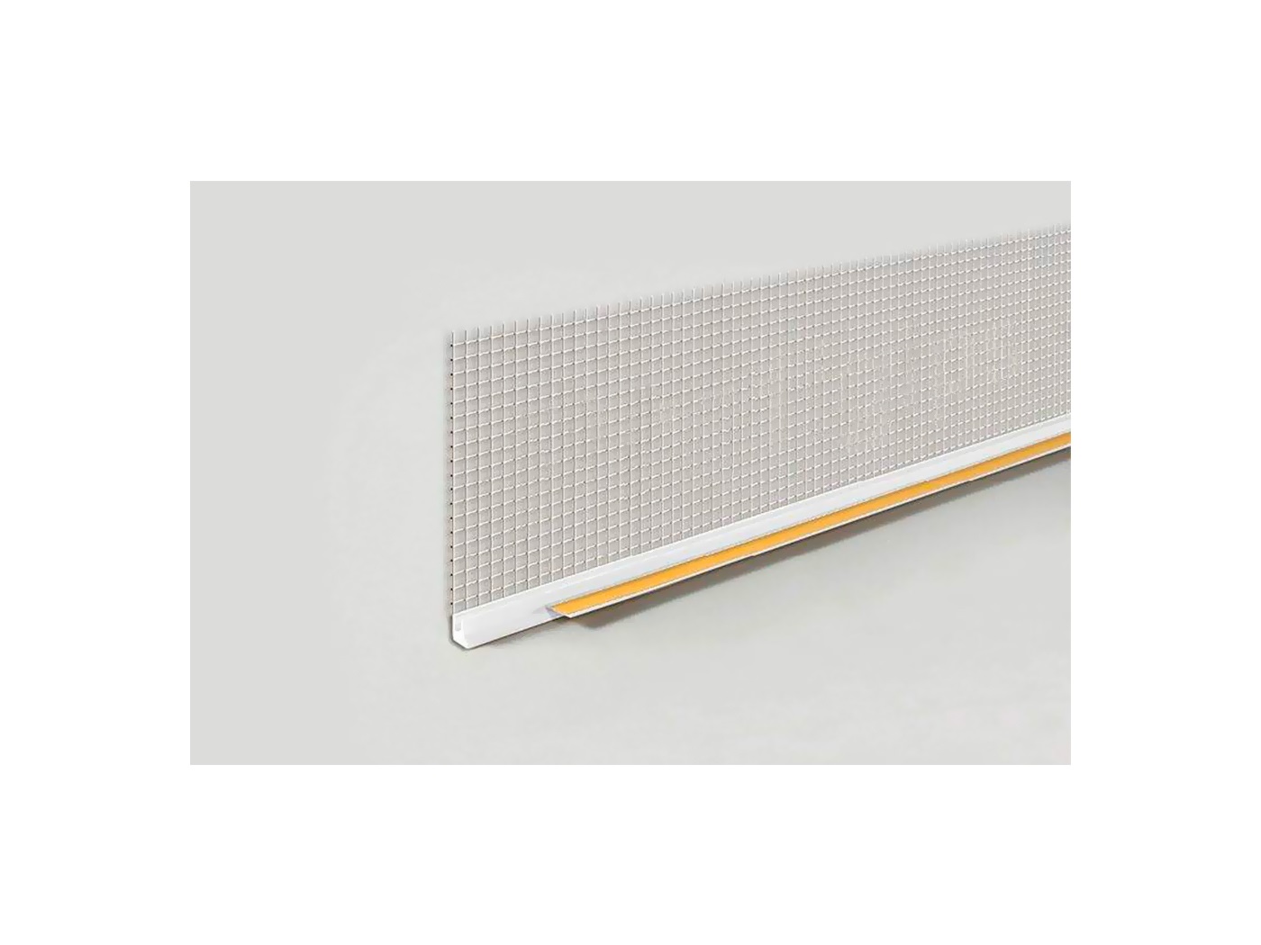 Профиль примыкающий оконный ПВХ с сеткой 9 мм белый 2,4 м. Рис. 3