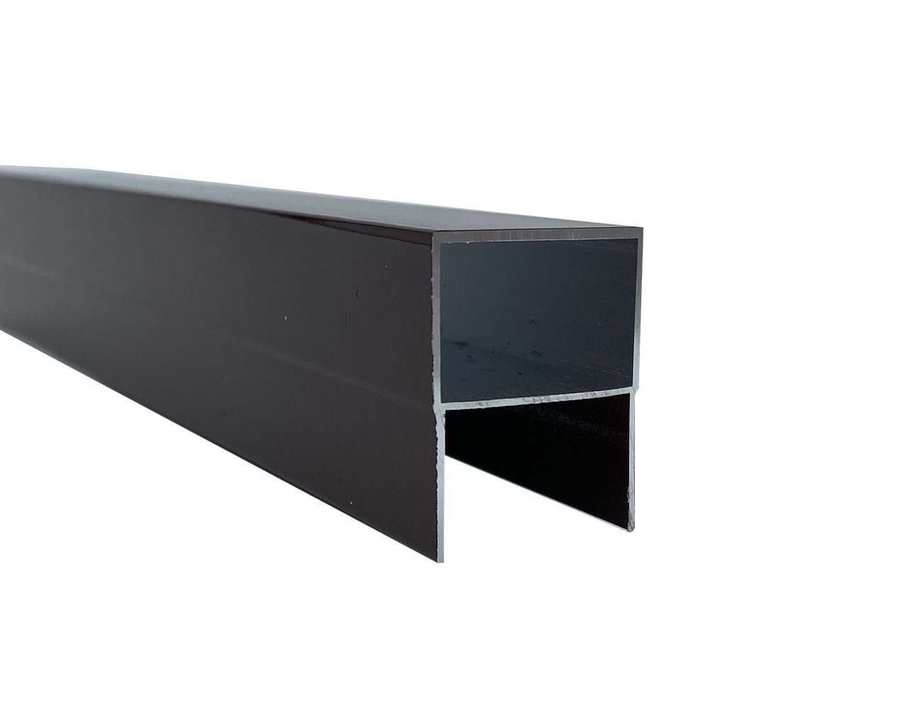 Профиль рамы алюминиевый широкой серии 28мм, коричневый RAL8017, 6м. Рис. 1 Профиль рамы алюминиевый широкой серии 28мм, коричневый RAL8017, 6м. Рис. 1