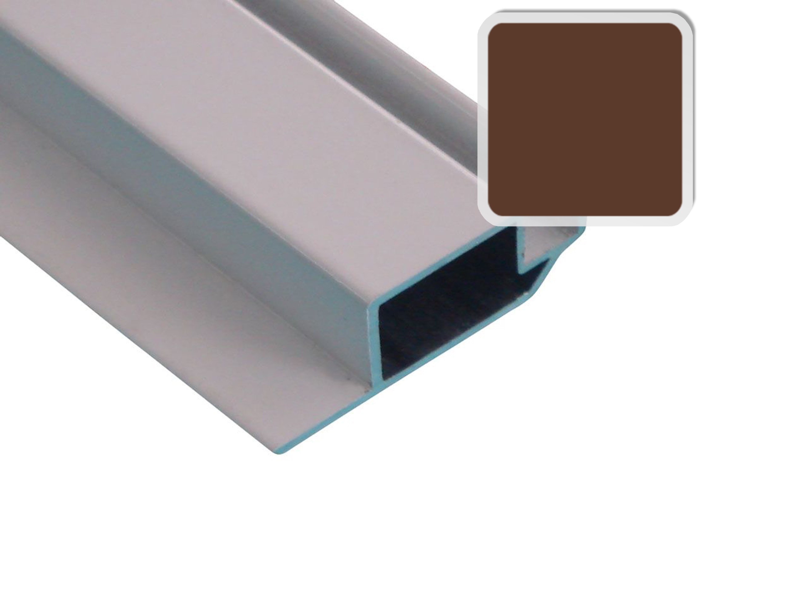 Профиль рамный "крыло", коричневый (6,0м). Рис. 1 Профиль рамный "крыло", коричневый (6,0м). Рис. 1