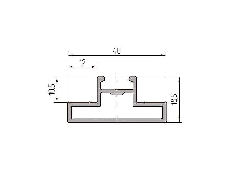 Профиль ригеля (6,2 м), A00-E6. Рис. 1