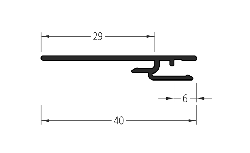 Профиль соединительный С40, АЛЮСТАРТ, алю.. Рис. 1