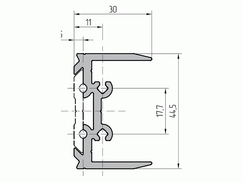 Профиль сухарный (6,8м). Рис. 1 Профиль сухарный (6,8м). Рис. 1