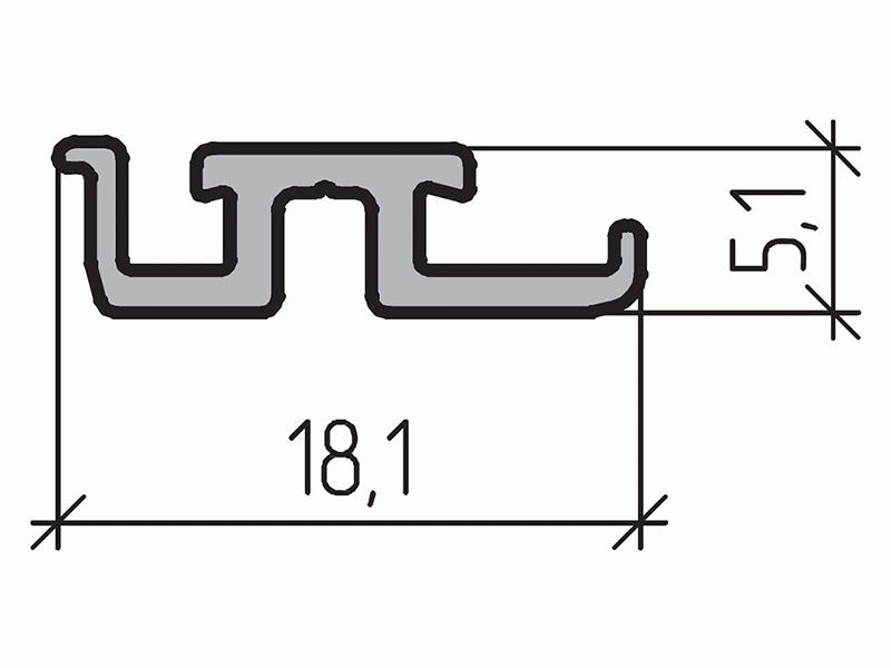 Профиль тяги (4м),  А00-Е6. Рис. 1