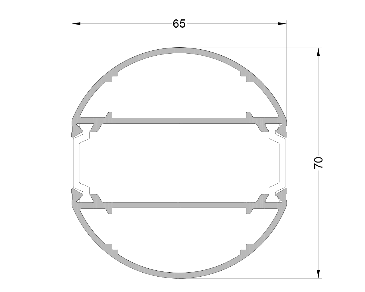 Профиль угловой стойки труба 70 мм. RAL9016 6м.. Рис. 1 Профиль угловой стойки труба 70 мм. RAL9016 6м.. Рис. 1