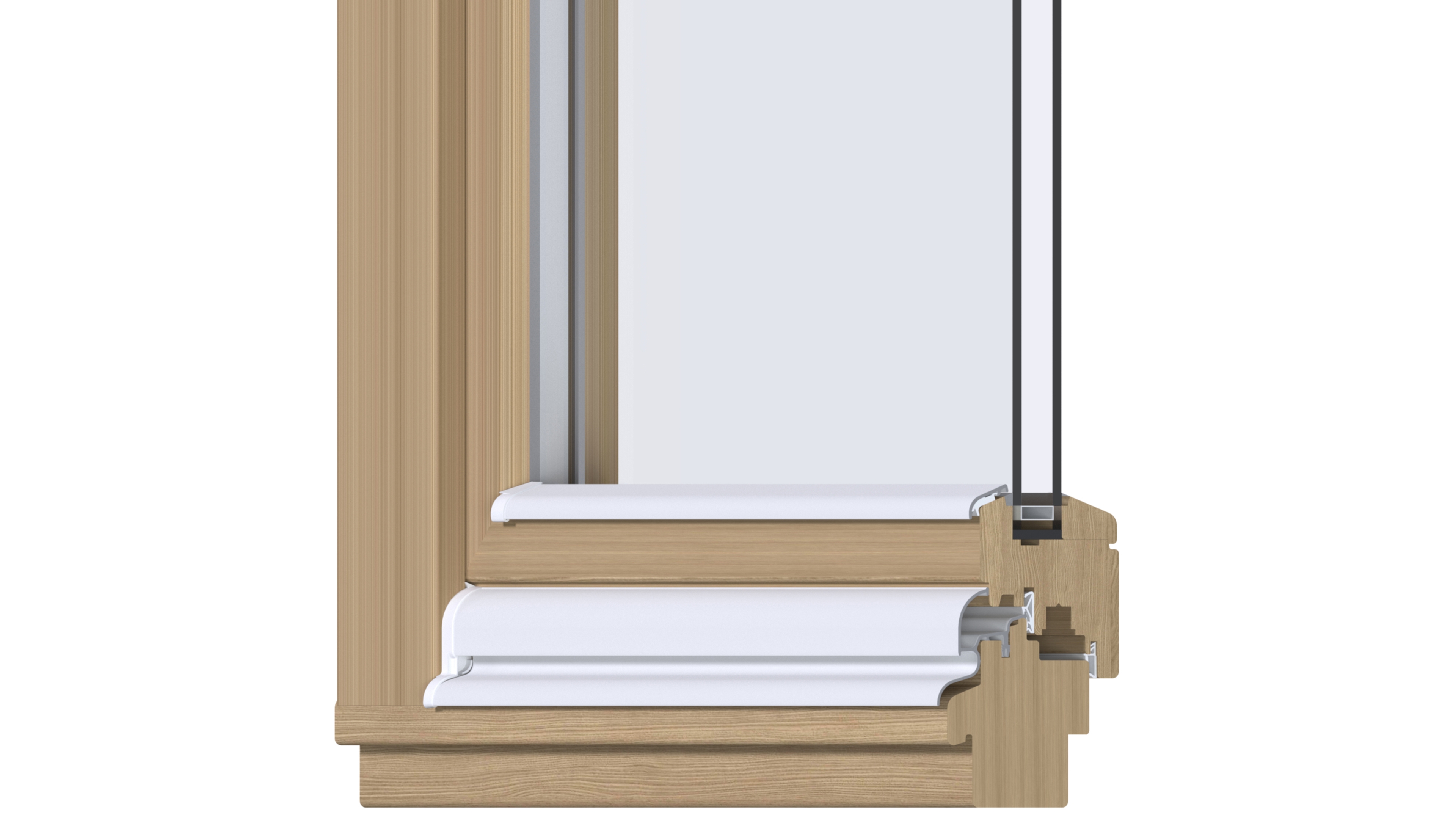 Профиль водоотводный АЛЮСТАРТ, алюминий, белый. Рис. 2