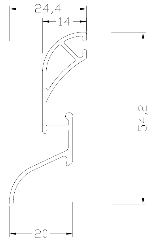 Профиль водоотводный АЛЮСТАРТ, алюминий, неокрашенный, длина 6 м. Рис. 2 Профиль водоотводный АЛЮСТАРТ, алюминий, неокрашенный, длина 6 м. Рис. 2