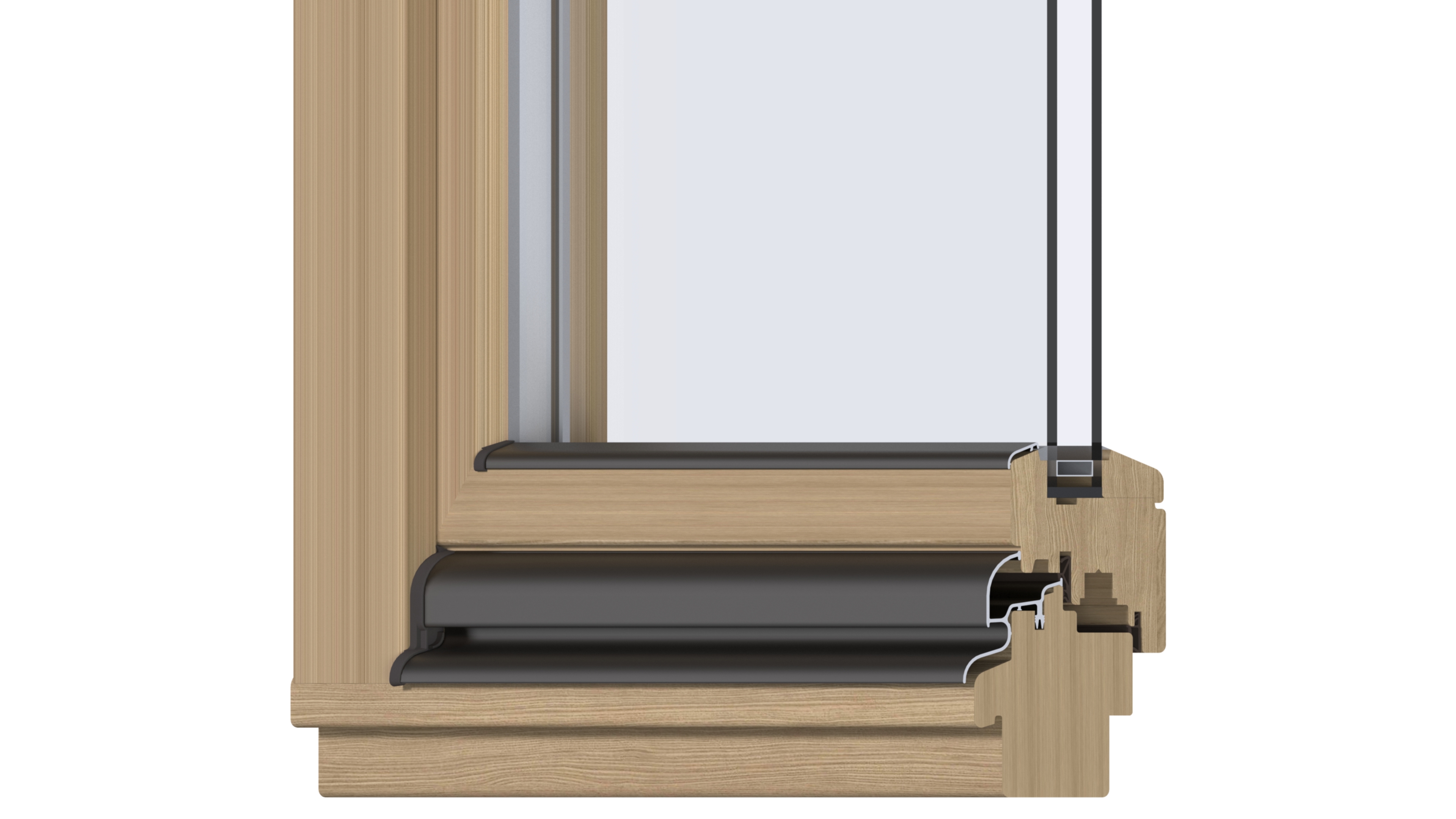 Профиль водоотводный АЛЮСТАРТ, алюминий, темная бронза. Рис. 2