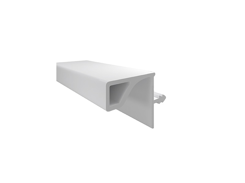 Профиль врезной GOLA FIRMAX для верхних баз, для ДСП-16/18мм, L=3000мм, белый, алюминий. Рис. 1