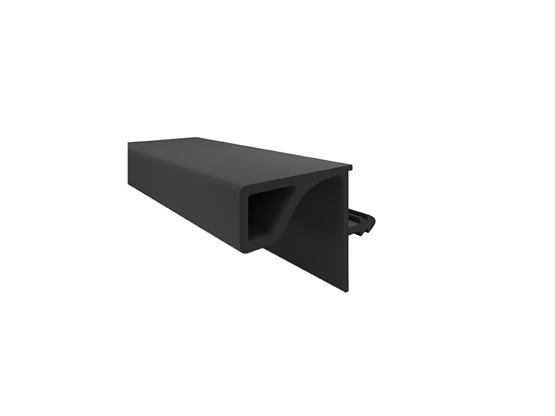 Профиль врезной GOLA FIRMAX для верхних баз, для ДСП-16/18мм, L=3000мм, черный анод, алюминий. Рис. 1 Профиль врезной GOLA FIRMAX для верхних баз, для ДСП-16/18мм, L=3000мм, черный анод, алюминий. Рис. 1