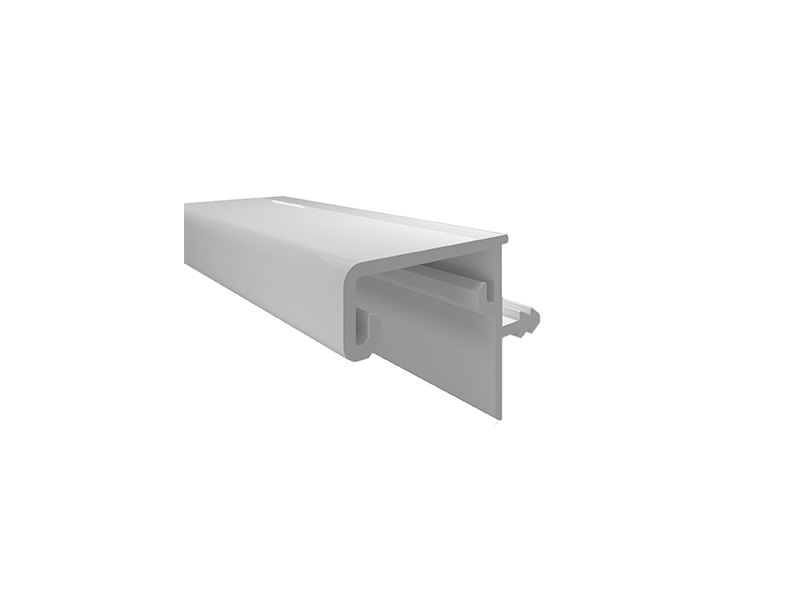 Профиль врезной GOLA FIRMAX для верхних баз с пазом для светодиодной ленты, для ДСП-16/18мм, L=3000мм, белый, алюминий. Рис. 1 Профиль врезной GOLA FIRMAX для верхних баз с пазом для светодиодной ленты, для ДСП-16/18мм, L=3000мм, белый, алюминий. Рис. 1