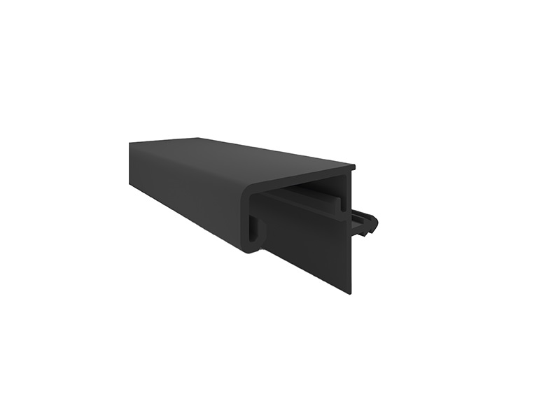 Профиль врезной GOLA FIRMAX для верхних баз с пазом для светодиодной ленты, для ДСП-16/18мм, L=3000мм, черный анод, алюминий. Рис. 1 Профиль врезной GOLA FIRMAX для верхних баз с пазом для светодиодной ленты, для ДСП-16/18мм, L=3000мм, черный анод, алюминий. Рис. 1