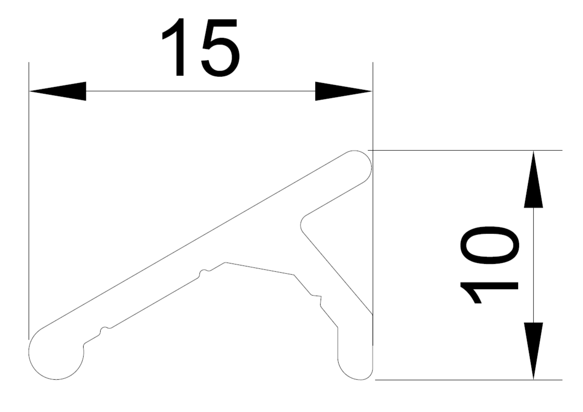 Профиль-капельник Алюстарт (P431), неокрашенный (6,0м). Рис. 3