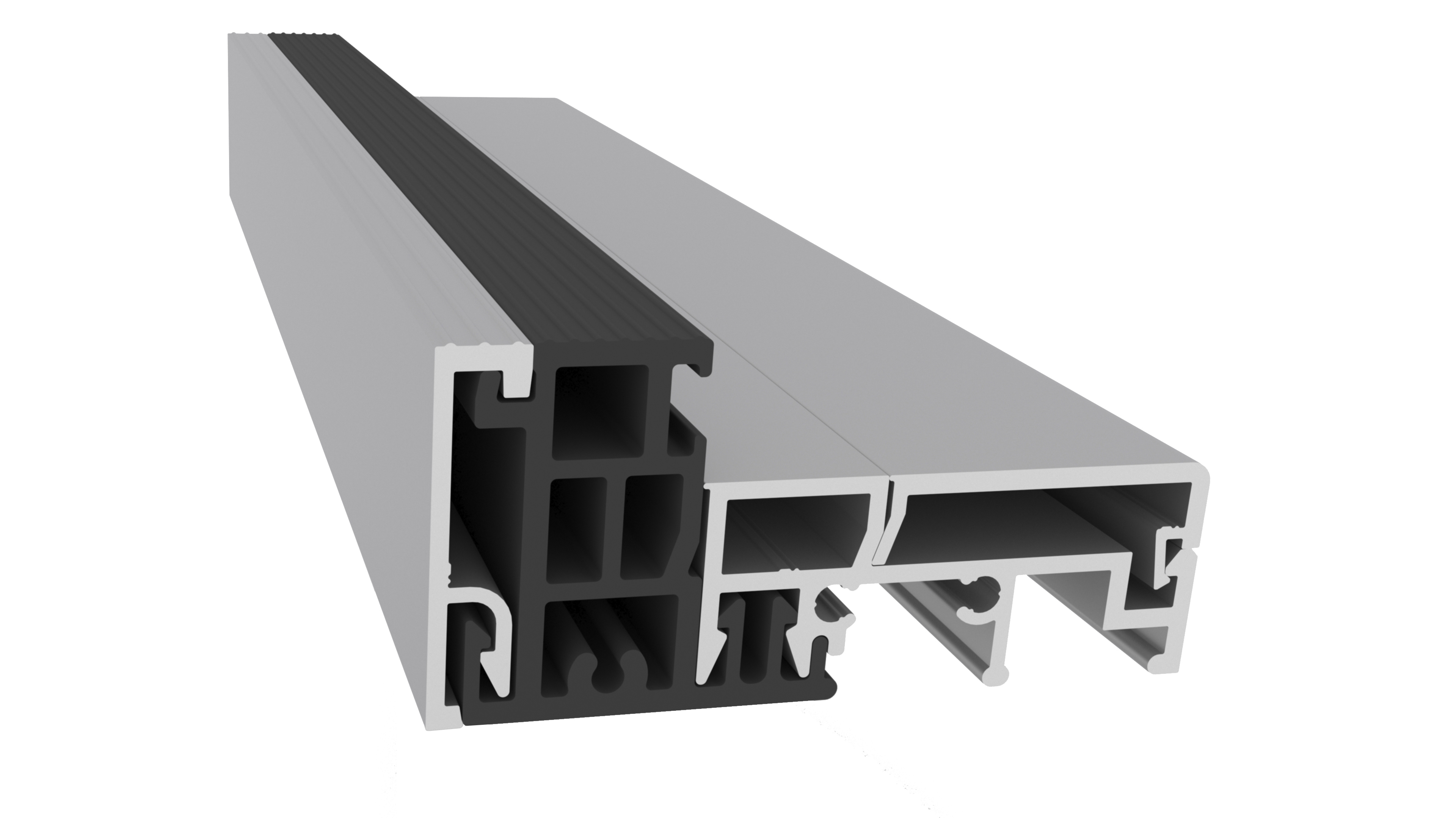 Профиль-порог АЛЮСТАРТ, с термовставкой, алюминий анодированный, серебристый. Рис. 2 Профиль-порог АЛЮСТАРТ, с термовставкой, алюминий анодированный, серебристый. Рис. 2