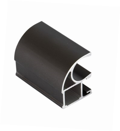 Профиль-ручка асимметричная, алюминий, L=5400 мм, бронза.. Рис. 1