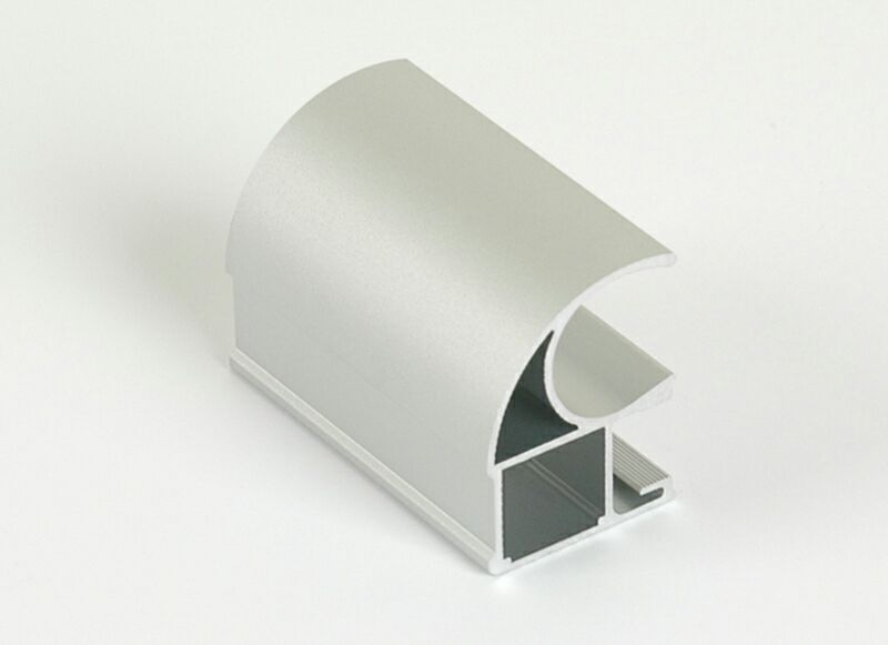 Профиль-ручка асимметричная, алюминий, L=5400 мм, серебро.. Рис. 1 Профиль-ручка асимметричная, алюминий, L=5400 мм, серебро.. Рис. 1