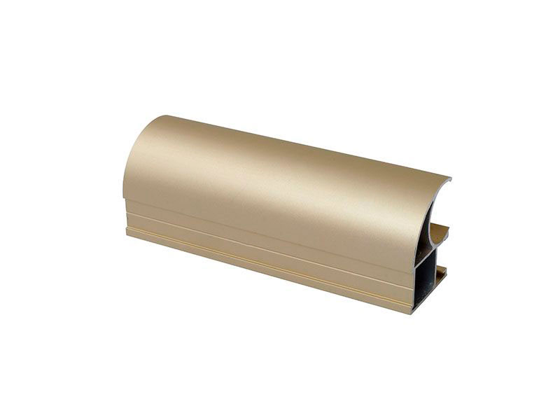 Профиль-ручка асимметричная, алюминий, L=5400 мм, золото.. Рис. 1 Профиль-ручка асимметричная, алюминий, L=5400 мм, золото.. Рис. 1