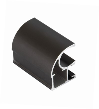 Профиль-ручка асимметричная облегченная, FIRMAX, алюминий, L=4800 мм, темная бронза.. Рис. 1