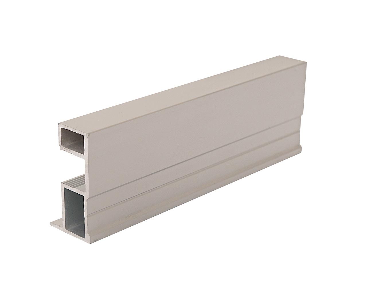 Профиль-ручка квадро Classic Slim, алюминий, L=5400 мм, серебро.. Рис. 1