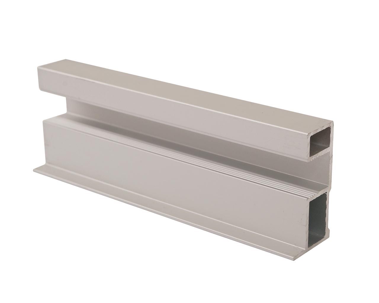 Профиль-ручка квадро Classic Slim, алюминий, L=5400 мм, серебро.. Рис. 3