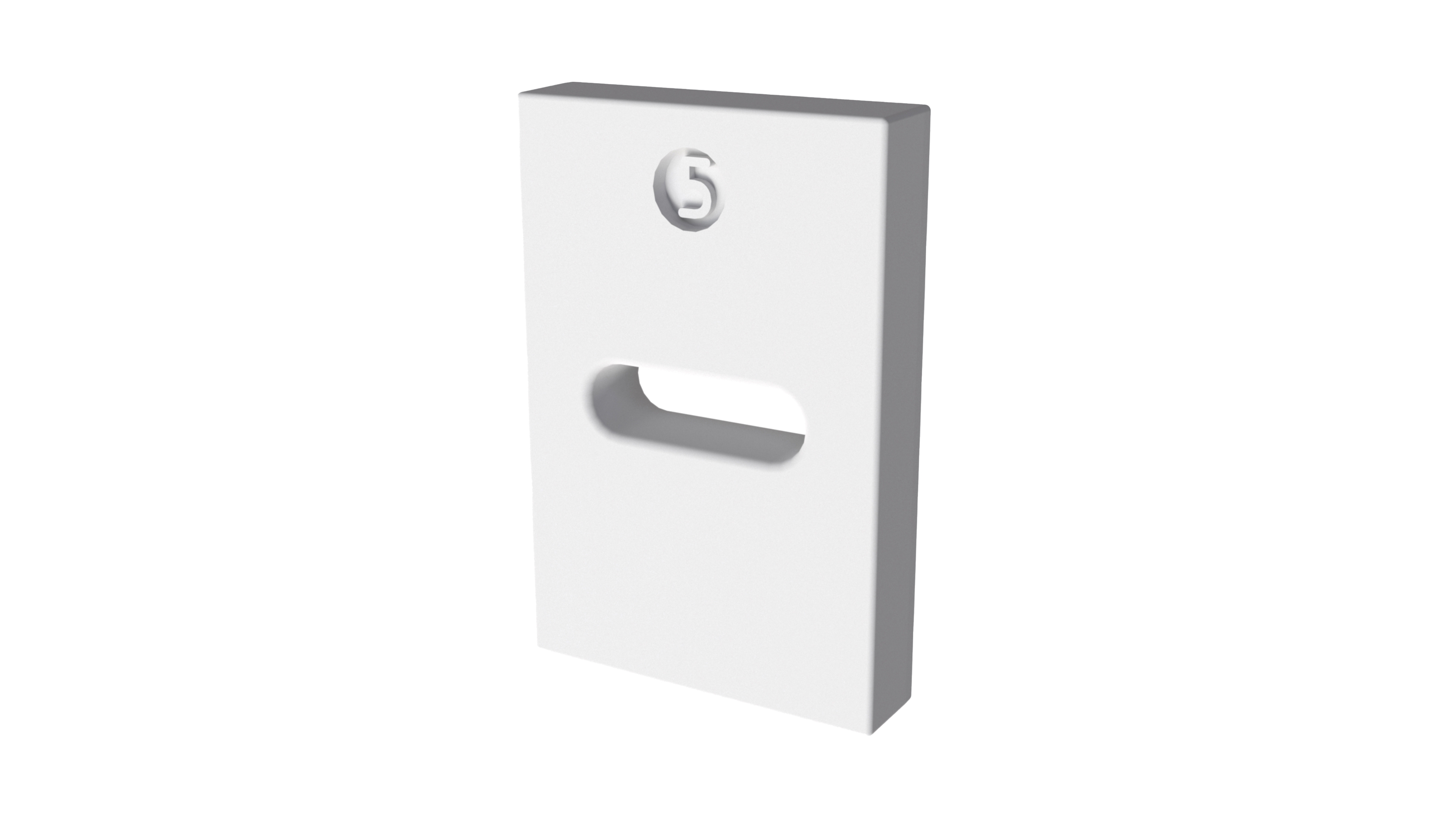 Прокладка, 5 мм, пластик, белый. Рис. 1