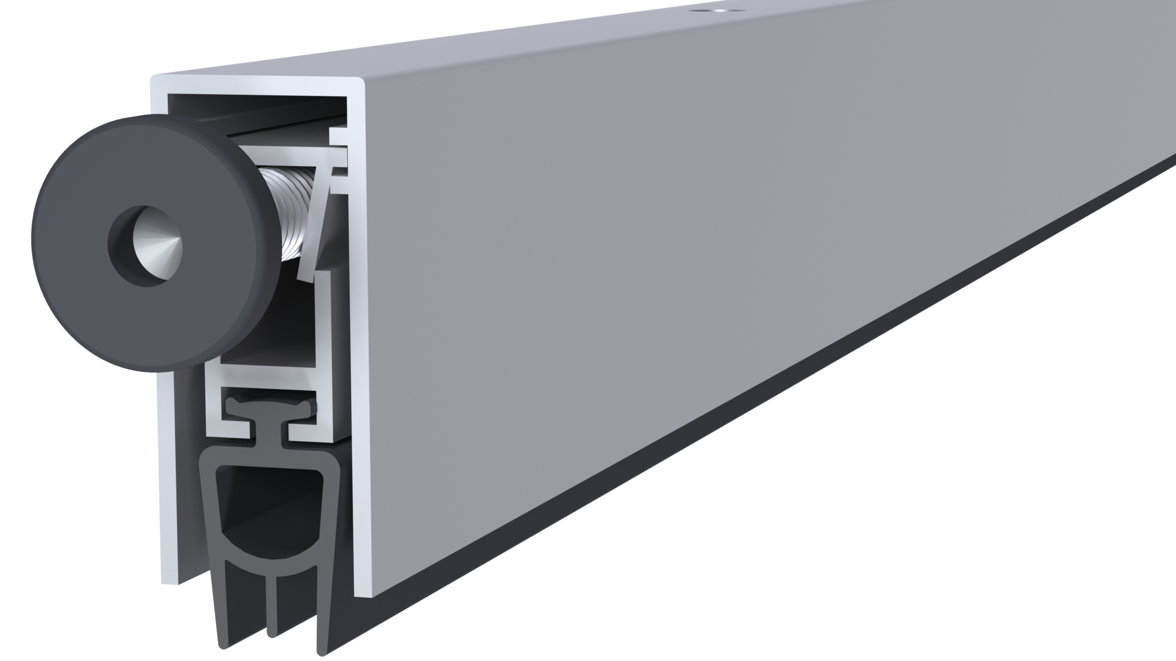 Автоматический дверной умный порог, длина 820 мм, в паз 12x27 мм. Рис. 1