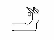 230459 Накладка дек. нижн. петли K/130 лев.,т.коричн.. Рис. 1