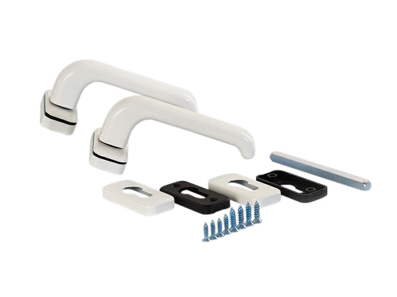 Гарнитур нажимной раздельный Elementis 31.5/PZ/8 (штифт 120мм+1 пара накладок)Белый RAL9016. Рис. 1 Гарнитур нажимной раздельный Elementis 31.5/PZ/8 (штифт 120мм+1 пара накладок)Белый RAL9016. Рис. 1