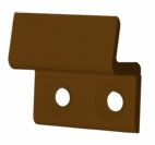 Кронштейн ABS 10мм д/МС нижн. коричневый. Рис. 1 Кронштейн ABS 10мм д/МС нижн. коричневый. Рис. 1