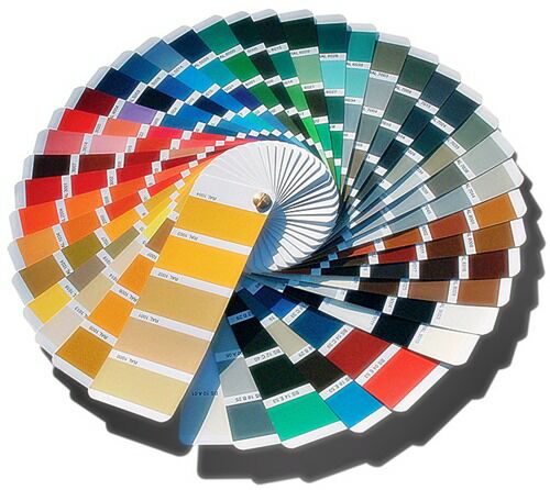 Набор цветов по RAL. Рис. 1
