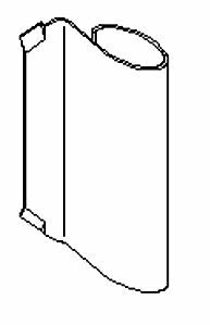 Накладка декоративная угловой петли коричневая. Рис. 1