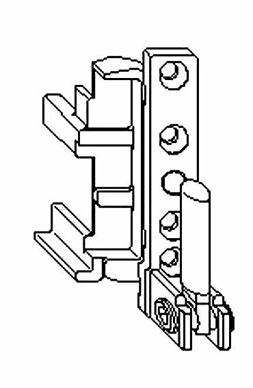 Петля на раме нижняя правая, дерево 12/20-9. Рис. 1 Петля на раме нижняя правая, дерево 12/20-9. Рис. 1