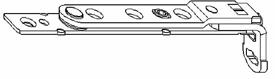 Петля поворотная на дерево 130кг. Silber. Рис. 1