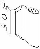 Петля угловая верхняя 12/18-9 Silber. Рис. 1