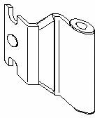 Петля угловая верхняя 4/18-13 и 12/18-13 Silber. Рис. 1