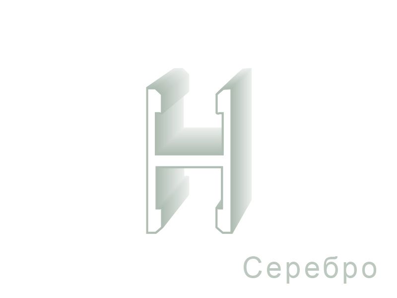 Планка средняя, алюминий, серебро, 5900 мм. Рис. 1 Планка средняя, алюминий, серебро, 5900 мм. Рис. 1