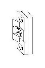 Прижим на створке скрытый для дерева, смещение 9 мм, регулируемый. Рис. 2