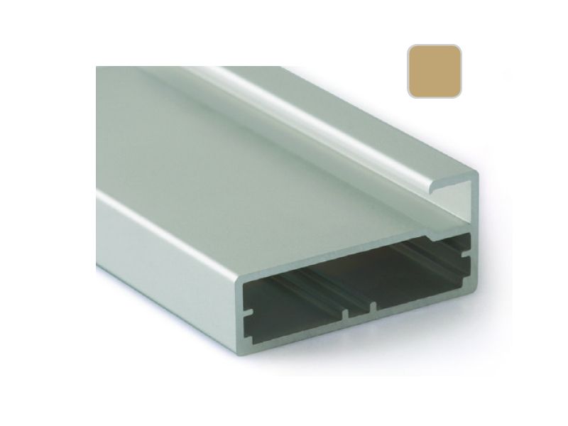 Профиль 45/9 для рамочных фасадов FIRMAX 5800 мм, золото. Рис. 1 Профиль 45/9 для рамочных фасадов FIRMAX 5800 мм, золото. Рис. 1