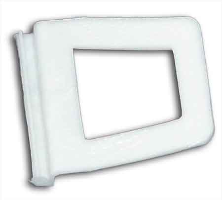 Ручка ПВХ для МС бел./RAL 9016 (трапец.). Рис. 1