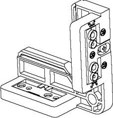 Шаблон нижней петли на створке (9/13) Elementis. Рис. 1