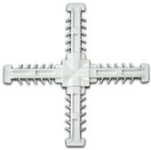 Соединение крестовое Elisabeth 18мм белое/коричневое (пара). Рис. 1