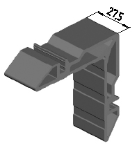Угловая закладная, 27,5мм (W62). Рис. 1
