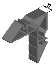 Угловая закладная. Рис. 1