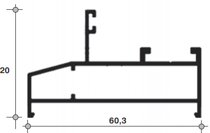Рама большая глухая,640-35 (566) 6м Белый. Рис. 1