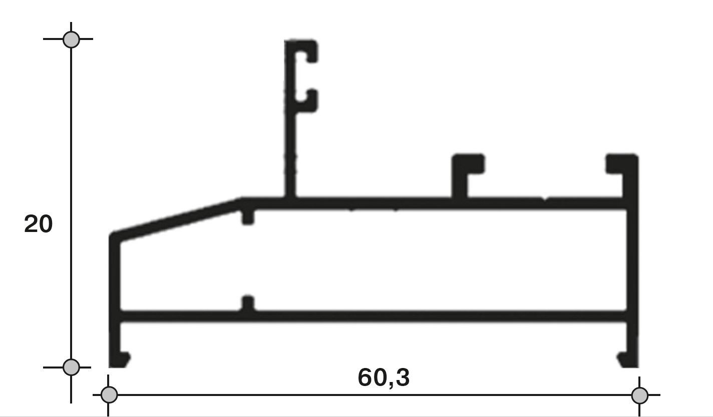 Рама большая глухая, 640-35 (766) 6м неокрас. Рис. 1