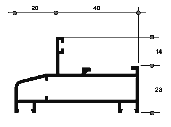 Рама большая глухая, 640-35 (167) 6м Белый. Рис. 1