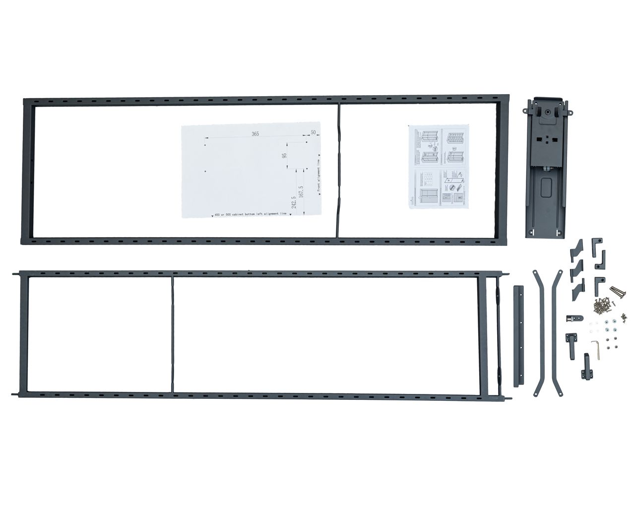 Рама и направяющие колонны выдвижной Firmax DANA Wood в базу 600 мм, H=1765мм. Рис. 1
