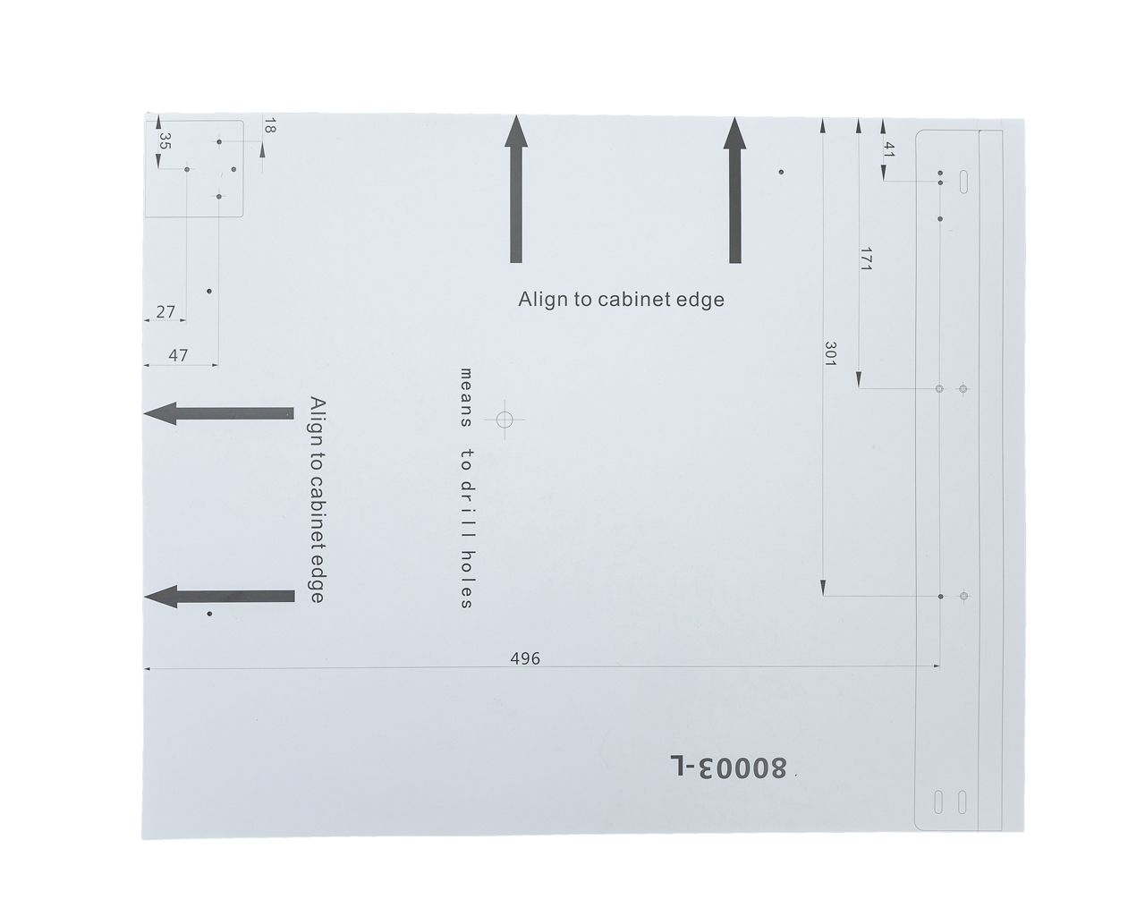 Рама механизма в угловую базу 900мм Firmax DANA Wood, правый. Рис. 3