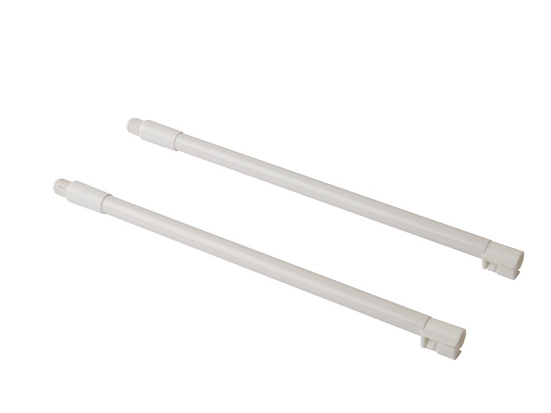 Рейлинги Firmax длина 270 мм, круглые верхние для ящика Newline, белые. Рис. 1