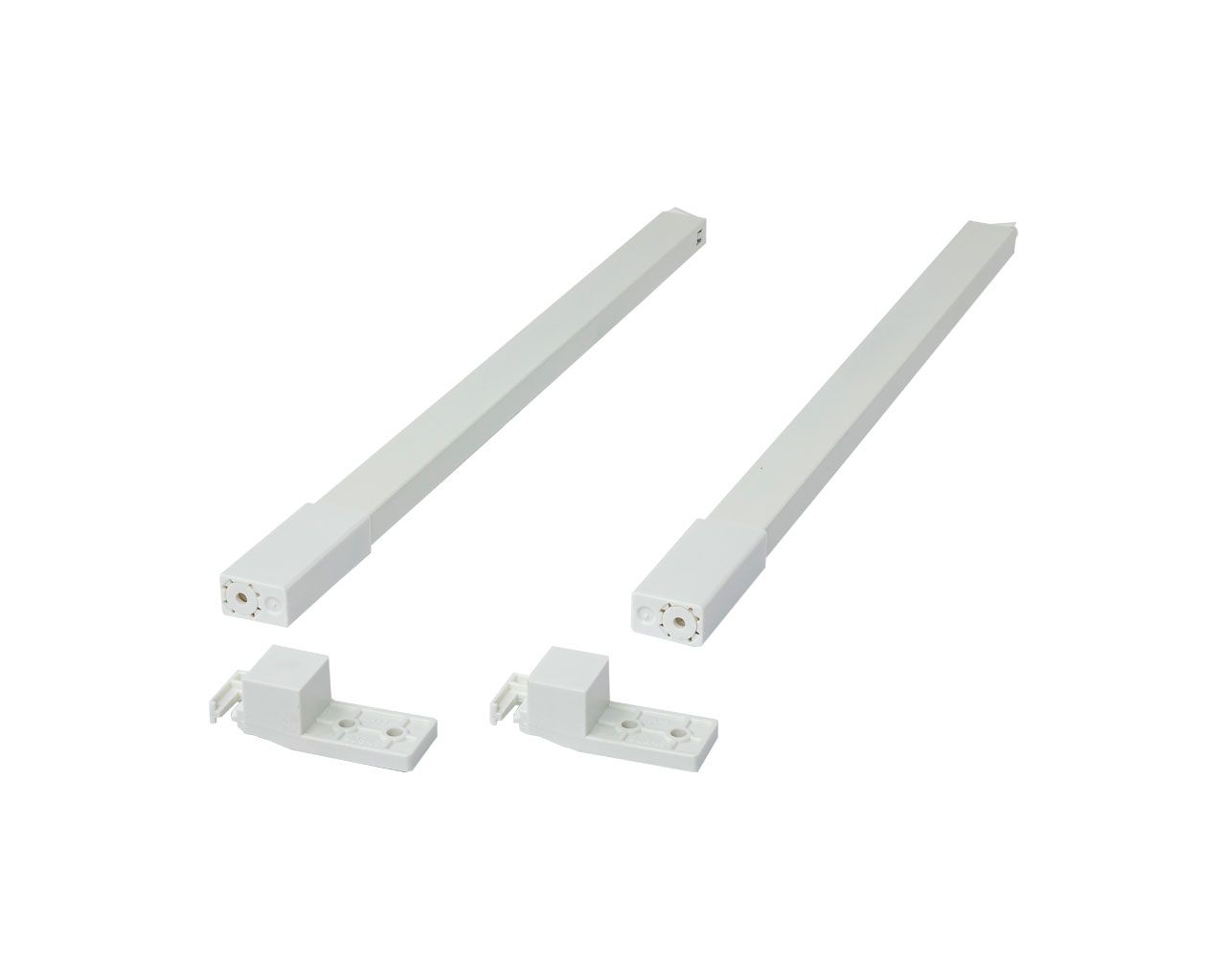 Рейлинги Firmax длина 400 мм, квадратные верхние для ящика Smartline, комплект (L+R, крепления 2шт) белый. Рис. 1 Рейлинги Firmax длина 400 мм, квадратные верхние для ящика Smartline, комплект (L+R, крепления 2шт) белый. Рис. 1