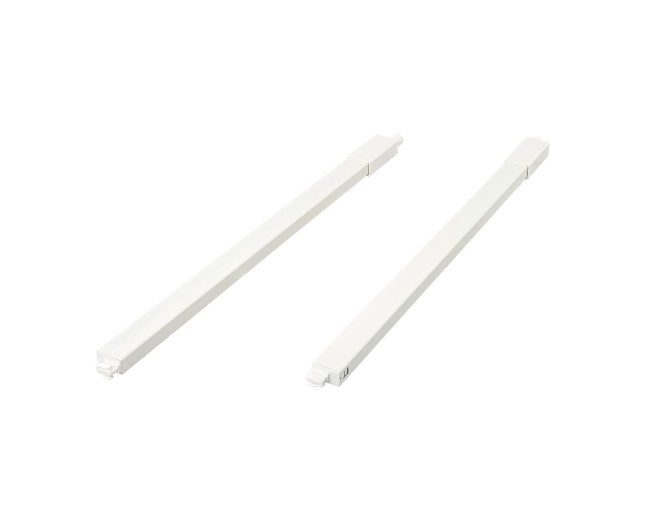 Рейлинги Firmax длина 450 мм, квадратные верхние для ящика Smartline, комплект (L+R, крепления 2шт) белый. Рис. 2